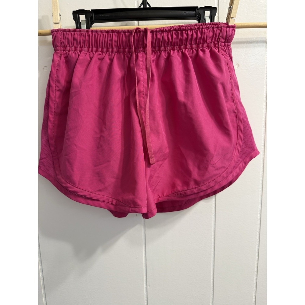Nike Women's Dri Fit Running Shorts Size Small Pink On Pink Integrated Panty